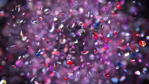 Dynamic explosion of colorful shine dust Video stock 266987153