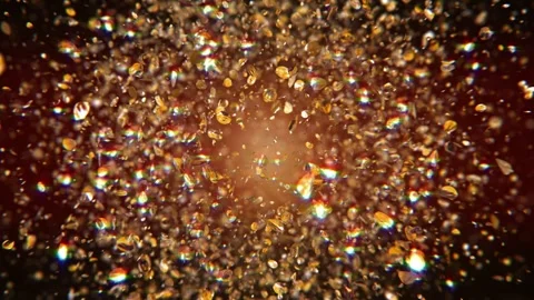 Dynamic explosion of shine dust Stock Footage 266907525