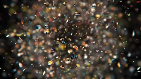 Dynamic explosion of shine dust Stock Footage 266907695