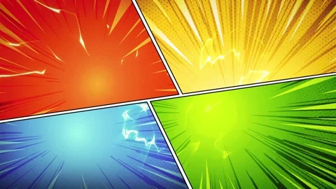 Dynamic Explosive Comic Book Action Background 動画素材 336191300