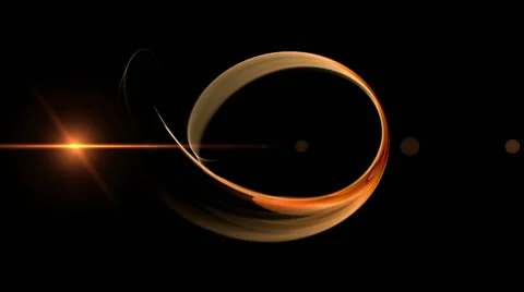 Dynamic Fiery Rotational Motion With Flare Stock Footage 47882878