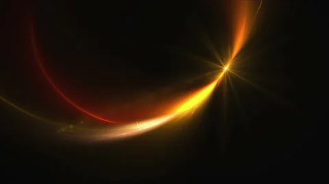 Dynamic Fiery Rotational Motion Forming a Circle with Flare Stock-Footage 58414026