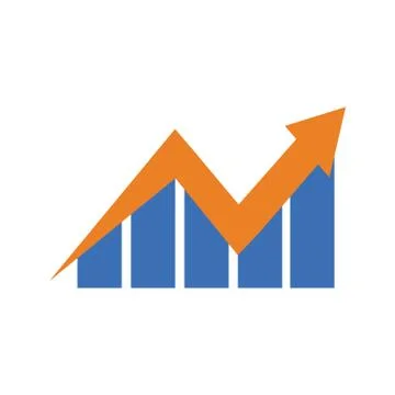 Dynamic Financial Chart Stock Illustration