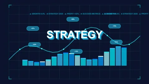 Dynamic financial data visualization with animated bar charts Stockbeeldmateriaal 346966087