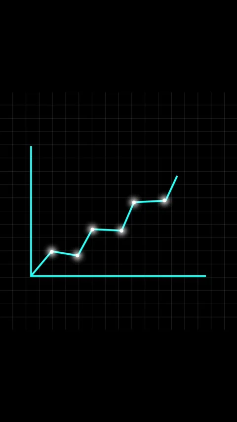 Dynamic financial graph motion graphics background, business chart showing .. Stock Footage 338210429
