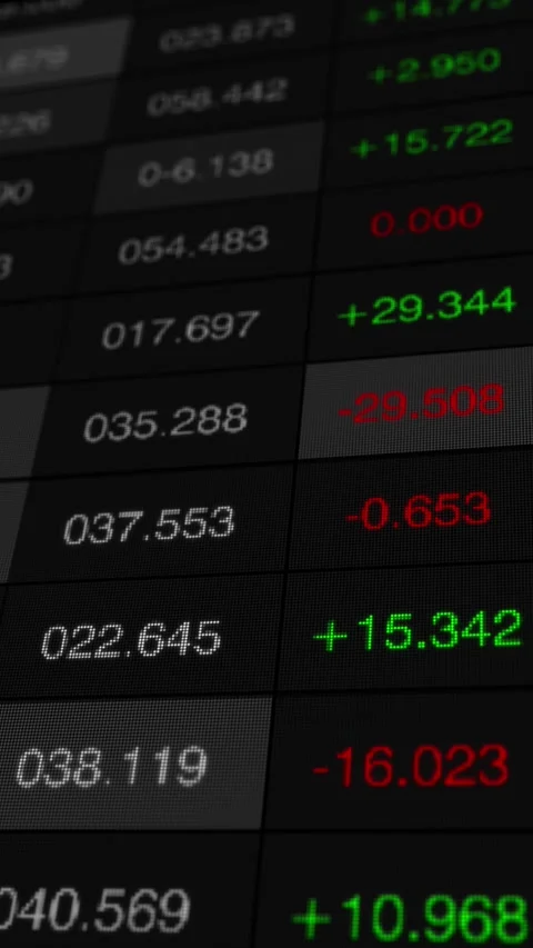 Dynamic Financial Market Tracking: Analyzing Real-Time Stock Fluctuations and 스톡 동영상 338326319