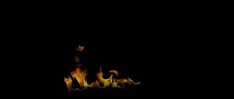 Dynamic Fire Flames on Ground Professional Cinematic Stock Video 動画素材 340076109
