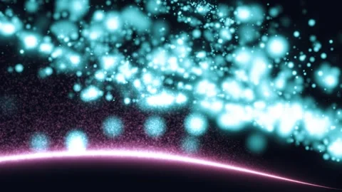 A dynamic fireworks display exploding against a deep black void. Stockbeeldmateriaal 347074983