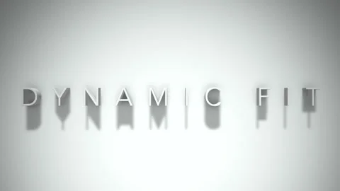 Dynamic fit 3D title animation with shadows on a white background Stock Footage 297008684