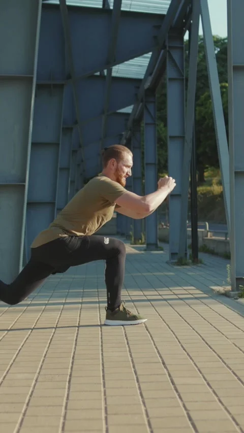 Dynamic Fitness Training Programs Designed for an Urban Environment for All Stock Footage 314208069