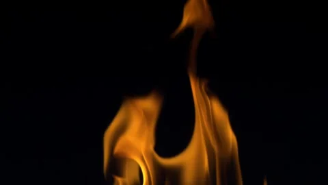 Dynamic Flame Movement Captured Against Dark Background in Abstract Art Form 動画素材 341920267