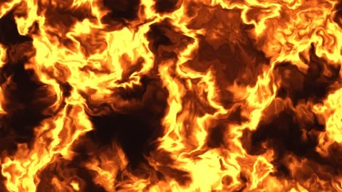 Dynamic flames and fire background with swirling patterns Stock Footage 338180842