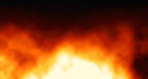 Dynamic flames in a dark background イラスト素材