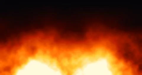 Dynamic flames glowing against dark background イラスト素材