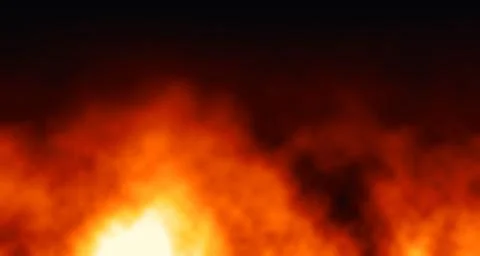 Dynamic flames glowing against dark background イラスト素材