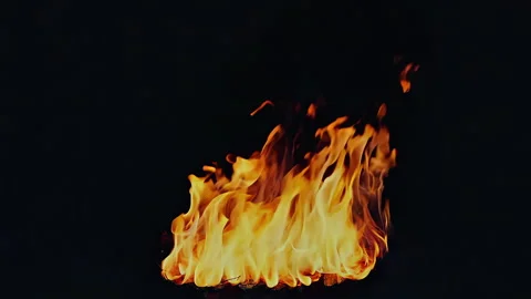Dynamic Flames Set Against a Dark Background to Create Stunning Visual Impact 스톡 동영상 295891302