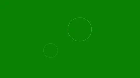 Dynamic floating geometric circles converging and merging into center point.. Stock-Footage 346242784