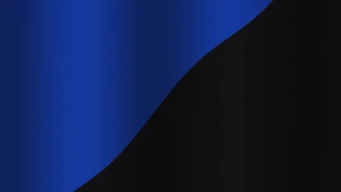 Dynamic flow of blue and black fabric in motion Stock Footage 338036927