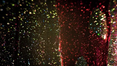 Dynamic Flow of Blue and Pink Oil Paints Over a White Surface Stock Footage 266946758