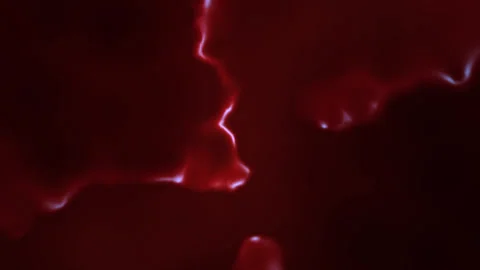 Dynamic Flow of Celestial Elements in a Crimson Twilight Stock Footage 291082490