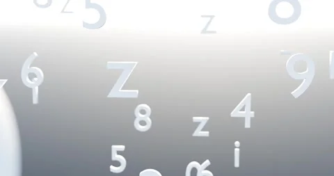 Dynamic flow of characters and digits on gradient background Stock Footage 333097937
