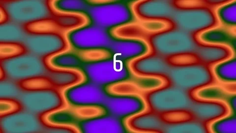 Dynamic flow of psychedelic abstract texture in royal purple, neon green, a.. Stock Footage 342116730