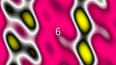 Dynamic flowing liquid abstract background pattern in neon pink, yellow, an.. Stock Footage 342093999