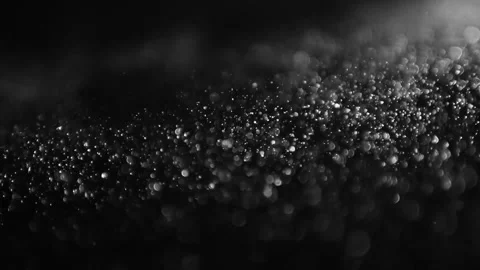Dynamic flowing particles in motion. Abstract black smoke or ink swirling in hig 库存影片 340450399