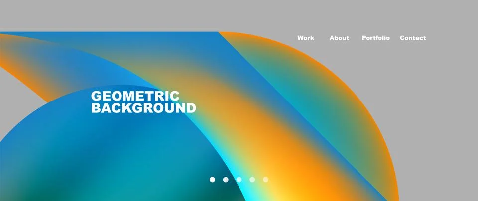 Dynamic flowing shapes concept design composition. Vector Illustration For Illustrazione stock