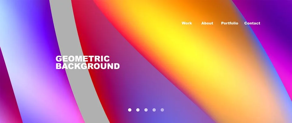 Dynamic flowing shapes concept design composition. Vector Illustration For Stock Illustration