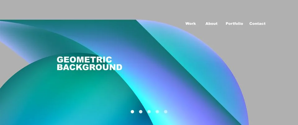 Dynamic flowing shapes concept design composition. Vector Illustration For Illustrazione stock
