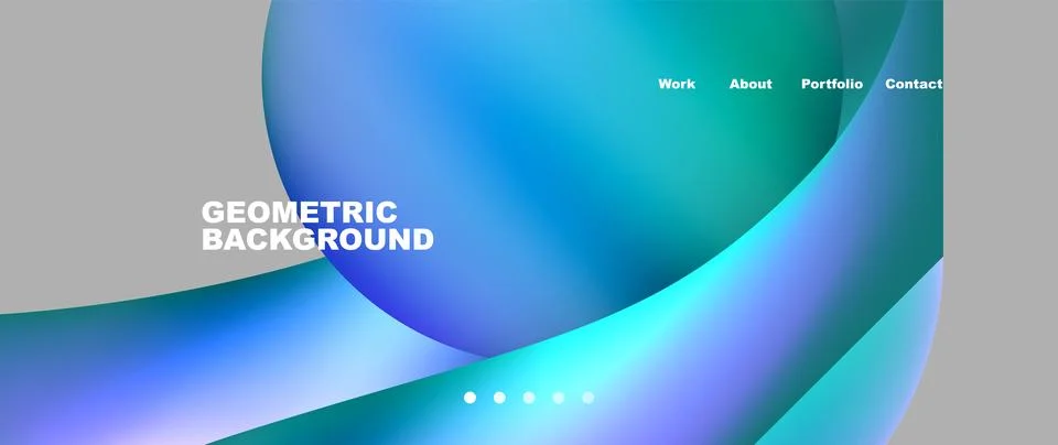 Dynamic flowing shapes concept design composition. Vector Illustration For Stockillustratie
