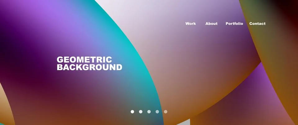 Dynamic flowing shapes concept design composition. Vector Illustration For Illustrazione stock