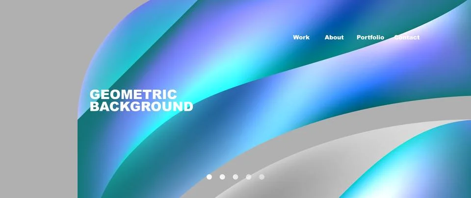 Dynamic flowing shapes concept design composition. Vector Illustration For 스톡 일러스트