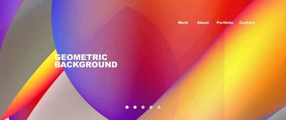 Dynamic flowing shapes concept design composition. Vector Illustration For Stock Illustration