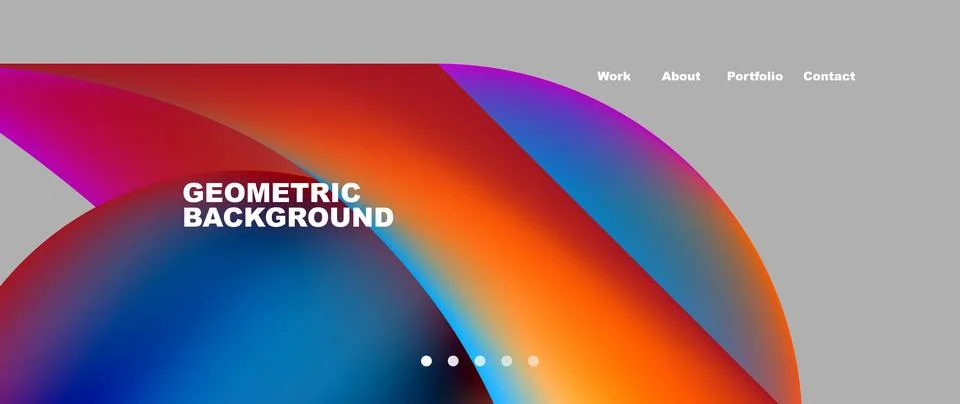 Dynamic flowing shapes concept design composition. Vector Illustration For Stock Illustration