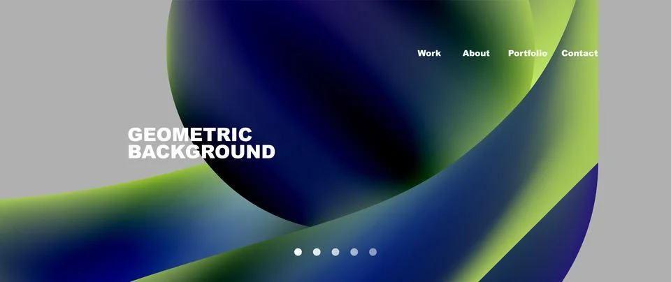 Dynamic flowing shapes concept design composition. Vector Illustration For Stockillustratie