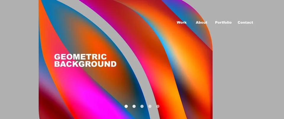 Dynamic flowing shapes concept design composition. Vector Illustration For Stock Illustration