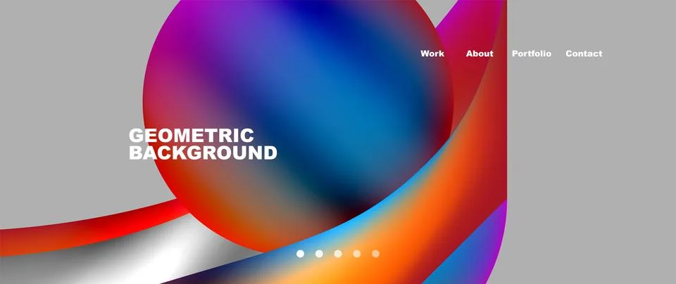 Dynamic flowing shapes concept design composition. Vector Illustration For 스톡 일러스트