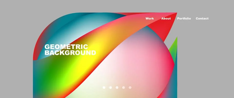 Dynamic flowing shapes concept design composition. Vector Illustration For Stock Illustration
