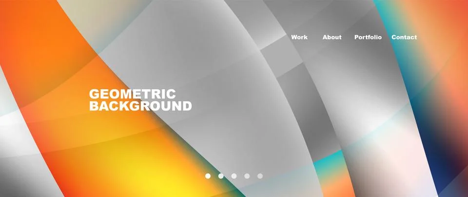 Dynamic flowing shapes concept design composition. Vector Illustration For Illustrazione stock