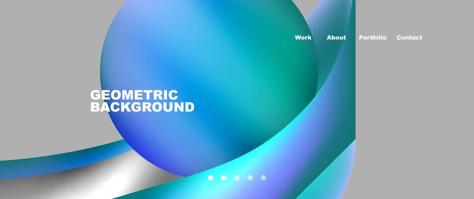 Dynamic flowing shapes concept design composition. Vector Illustration For Stock Illustration