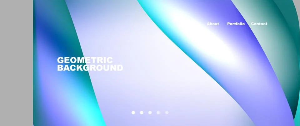 Dynamic flowing shapes concept design composition. Vector Illustration For Stock Illustration