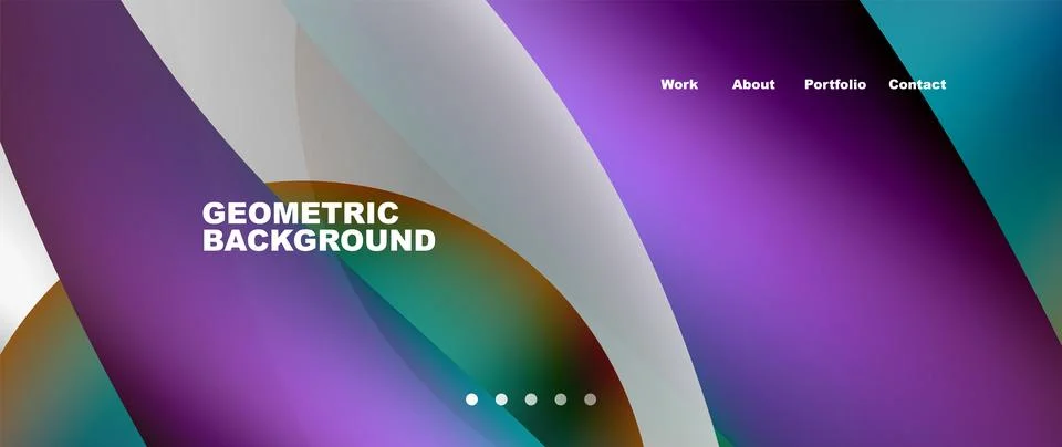 Dynamic flowing shapes concept design composition. Vector Illustration For Stock Illustration