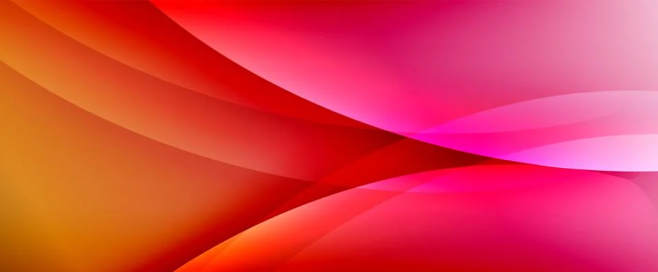 Dynamic flowing waves on gradient color background. Vector illustration For イラスト素材