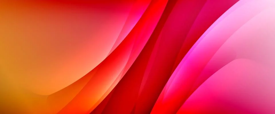 Dynamic flowing waves on gradient color background. Vector illustration For Stock Illustration