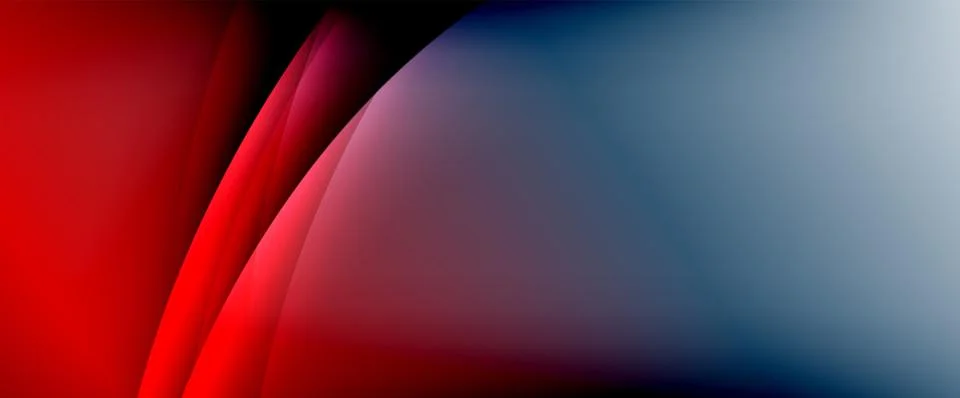 Dynamic flowing waves on gradient color background. Vector illustration For イラスト素材