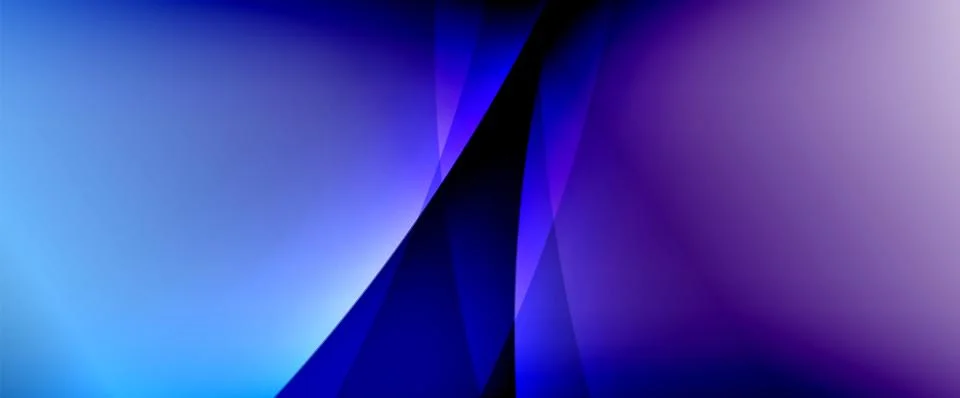 Dynamic flowing waves on gradient color background. Vector illustration For Stock Illustration