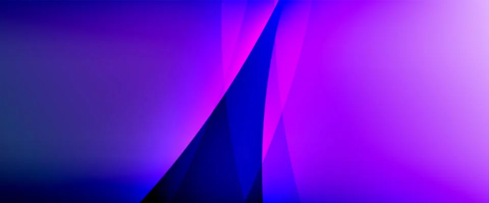 Dynamic flowing waves on gradient color background. Vector illustration For Stock Illustration