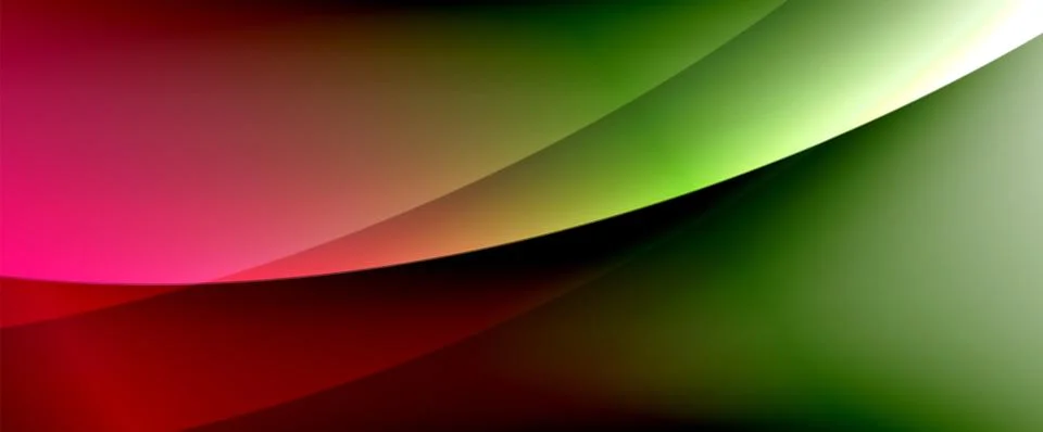 Dynamic flowing waves on gradient color background. Vector illustration For Stock Illustration